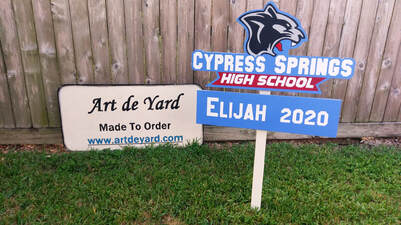 Cypress Springs High School Yard Sign