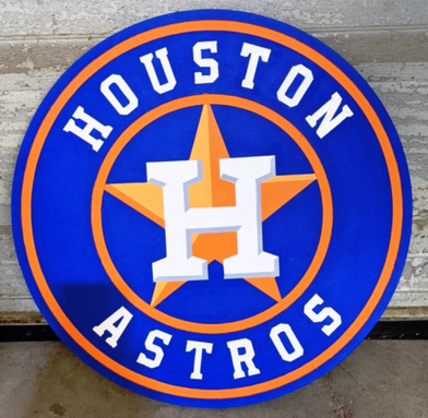 Houston Astros Yard Sign by Art de Yard