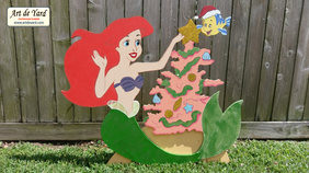The Little Mermaid Christmas Tree Yard Art