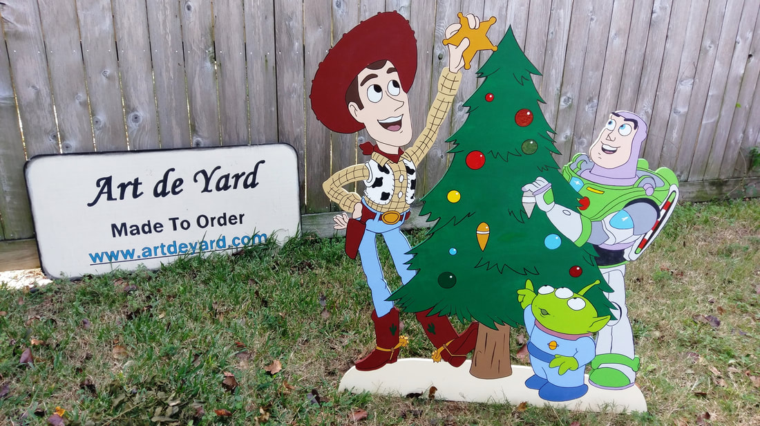 Toy Story Christmas Yard Art