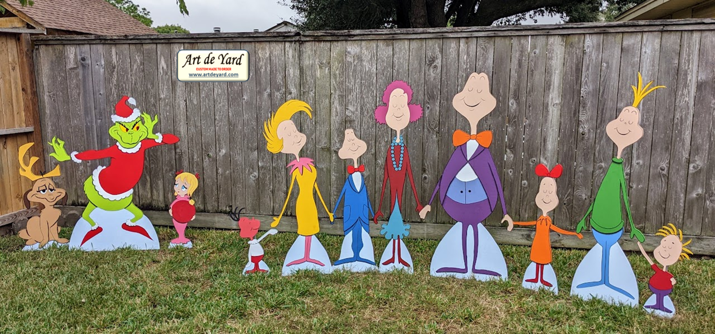 Whoville Village Family - Yard Art Custom-Made-To-Order by ART DE YARD -  Houston, TX