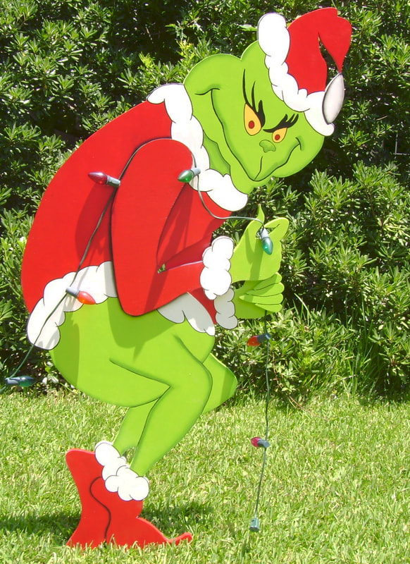 The Grinch in 3D Yard Art - Yard Art Custom-Made-To-Order by ART DE ...