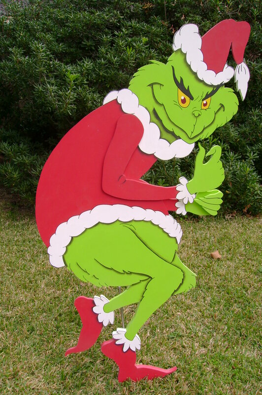 The Grinch in 3D Yard Art - Yard Art Custom-Made-To-Order by ART DE ...