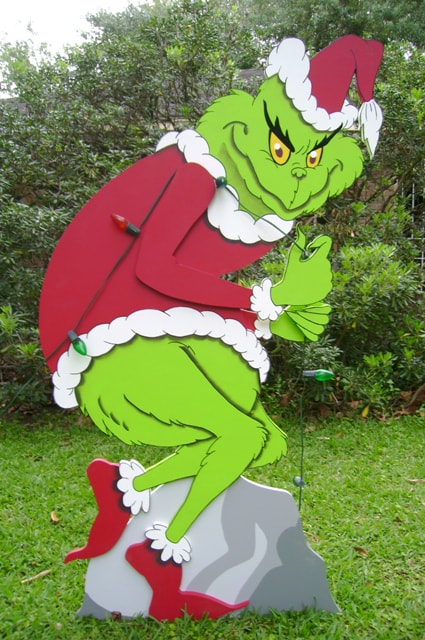 The Grinch in 3D Yard Art - Yard Art Custom-Made-To-Order by ART DE ...