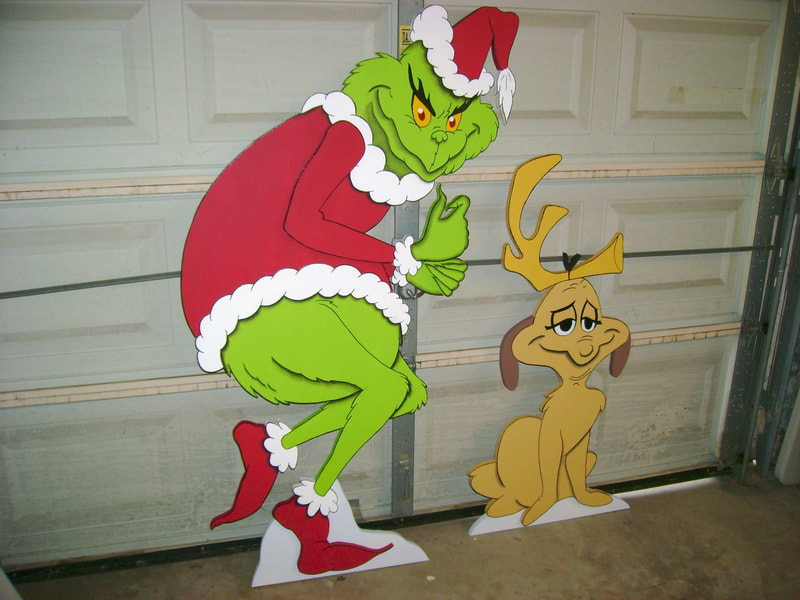 The Grinch in 3D Yard Art - Yard Art Custom-Made-To-Order by ART DE ...