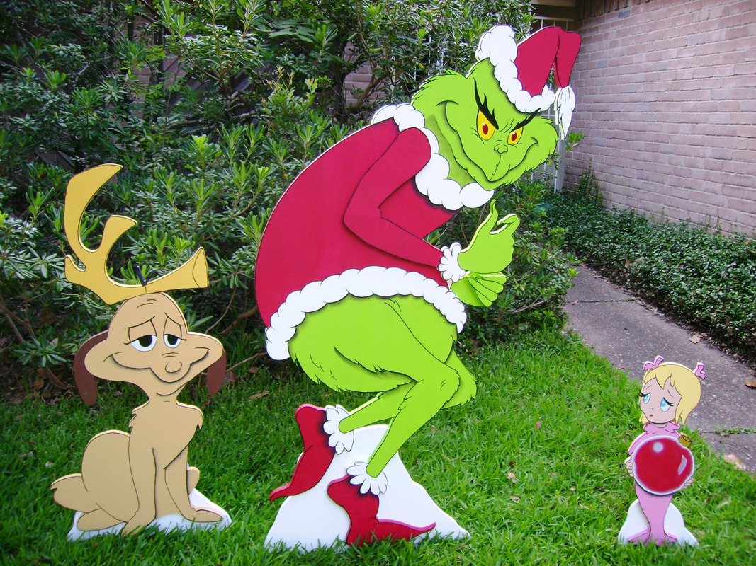 The Grinch in 3D Yard Art - Yard Art Custom-Made-To-Order by ART DE ...