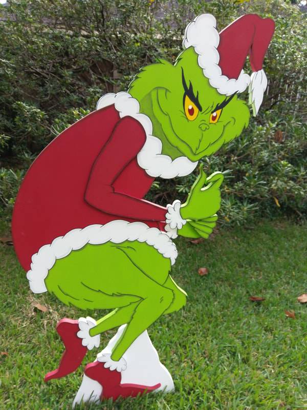 The Grinch in 3D Yard Art - Yard Art Custom-Made-To-Order by ART DE ...