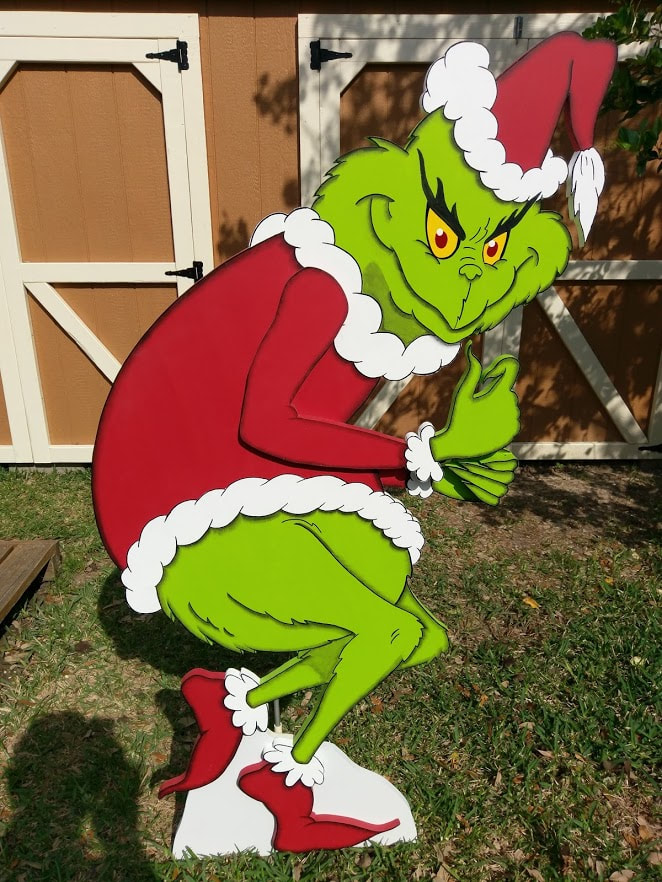 The Grinch in 3D Yard Art - Yard Art Custom-Made-To-Order by ART DE ...